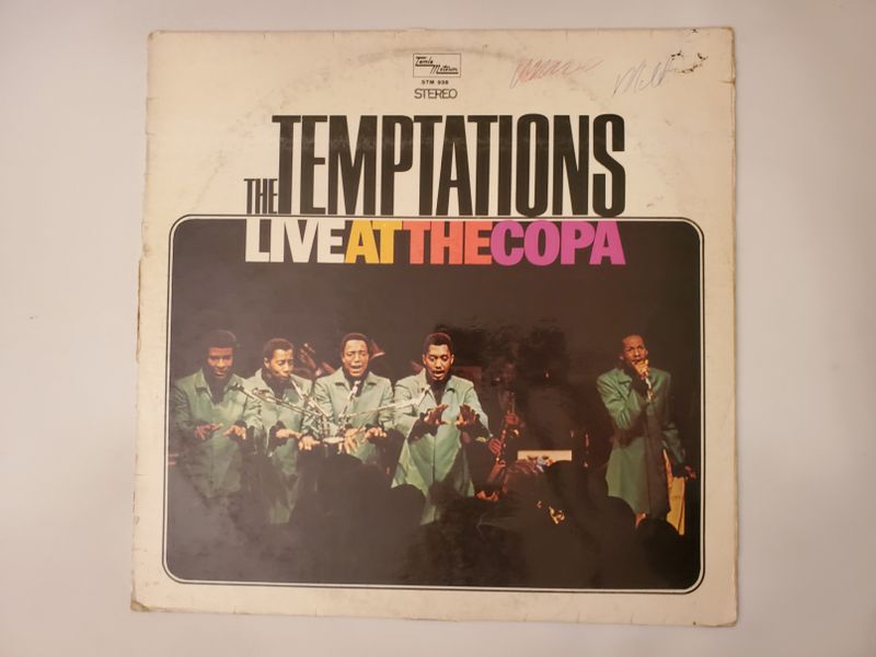 The Temptations Live at the Copa vinyl record